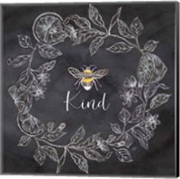 Framed Bee Sentiment Wreath Black II-Kind