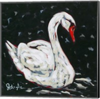 Framed White Swan