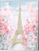 Framed Pastel Paris III