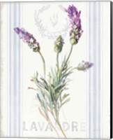 Framed 'Floursack Lavender II' border=