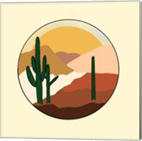 Framed Desert Sunset