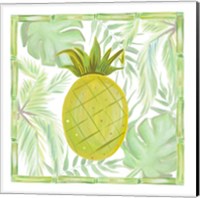 Framed 'Tropical Pineapple I' border=