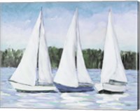 Framed White Sails