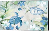 Framed Watercolor Sea Turtles