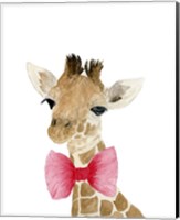 Framed Giraffe With Bow