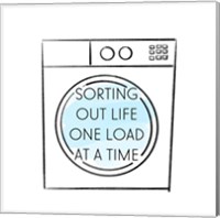 Framed Laundry Time