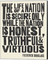Framed Frederick Douglass Quote II