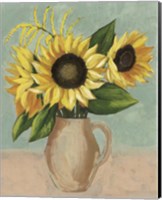 Framed Sunflower Afternoon II