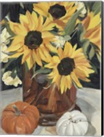 Framed Sunflower Vase I