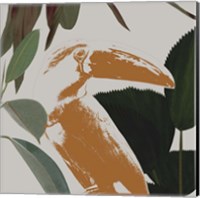 Framed 'Graphic Tropical Bird III' border=