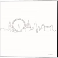 Framed 'One Line London' border=