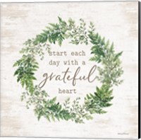 Framed Grateful Heart Wreath