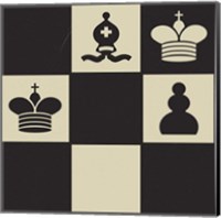 Framed 'Chess Puzzle II' border=