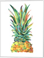 Framed Bright Pop Pineapple I