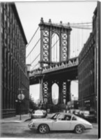 Framed By the Manhattan Bridge (BW)