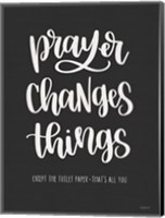 Framed Bathroom Prayer Changes Things I