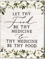 Framed Let Thy Food by Thy Medicine