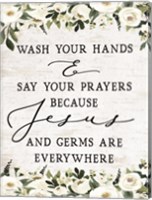 Framed Wash Your Hands