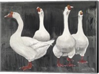 Framed Gaggle of Geese