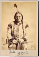 Framed Sitting Bull - Lakota Sioux Tribe Chief, 1884