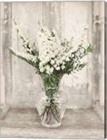 Framed Bridal Veil Flowers