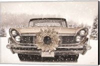 Framed Snowy Lincoln