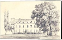 Framed Country House Sketch