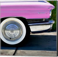 Framed Pink Cadillac Tire