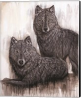 Framed Wolf Pair