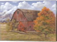 Framed Autumn Barn