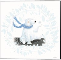 Framed Polar Bear Holiday