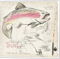 Framed Trout Journal I