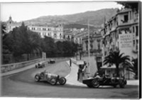 Framed Passing at the 1932 Monaco Grand Prix