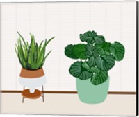 Framed Potted Plant Friends II