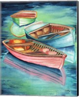 Framed Docked Rowboats II