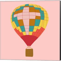 Framed 'Hot Air Balloon I' border=