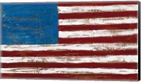 Framed Artistic American Flag