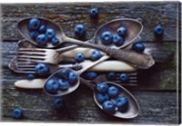 Framed Spoons & Blueberry