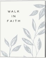 Framed Serene Sentiment VIII-Walk in Faith