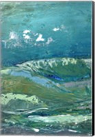Framed Blue Mountainscape I