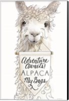 Framed Alpaca My Bags