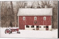 Framed Lickdale Farm in Winter