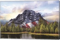 Framed Patriotic Tetons