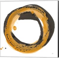 Framed 'Amber Enso III' border=