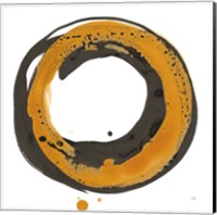 Framed 'Amber Enso II' border=