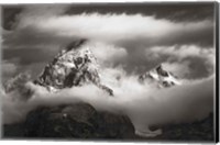 Framed Grand Teton Clouds