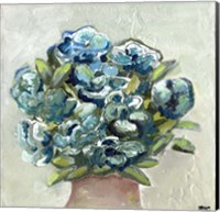 Framed Vase of Blues