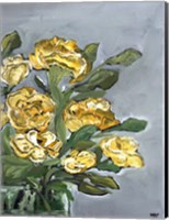 Framed Yellow Farmhouse Bouquet portrait II