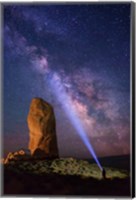 Framed Milky Way behind Chimney Rock