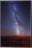 Framed Milky Way over Bryce Canyon